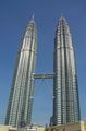 Towers from the water fountain in KLCC Park