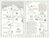 خريطة مصر عند مطلع الحرب العالمية الثانية كما نشرتها مجلة ناشيونال جيوگرافيك.