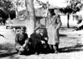 Egyptian police officers are held prisoner by British troops after a battle in Ismalia, Egypt, Jan. 25, 1952. Egyptian police opened fire on British troops after refusing to surrender their arms, and the British troops with tank support returned their fire. Forty two policemen were killed and fifty eight wounded in the battle and over 800 were disarmed when the battle ended. Four Britains were killed and nine wounded. (AP Photo)