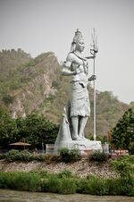 Shiva statue by the Ganges, across Har-ki-Pauri, Haridwar.jpg