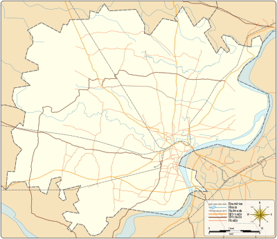 Varanasi district location map.svg