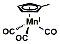 ملف:Methylcyclopentadienyl manganese tricarbonyl.tif