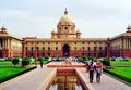 The North Block in New Delhi houses key government offices, built along with Lutyens' Delhi.