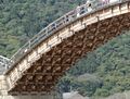 Underside of the wooden Kintai Bridge