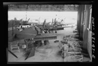 An assembly plant for American Curtiss P-40 fighters destined for Russia, somewhere in Iran. c.1943