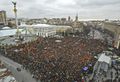 Orange Revolution protesters gather at Maidan Nezalezhnosti.