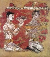 Ajina-Tepe Buddhist mural, Tajikistan, 7th-8th century CE