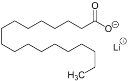 Stearic Acid Lithium Salt Structural Formula V.2.svg