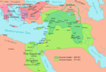 الامبراطورية الآشورية في أقصى اتساع لها، في زمن آسرحدون (671 ق.م.)