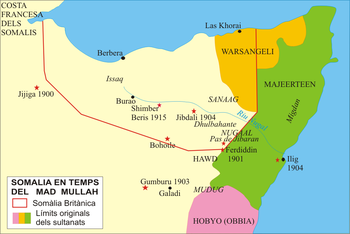 موقع وامتداد سلطنة ورسنجلي، حوالي 1857.