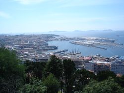 Vigo as seen from Monte do Castro