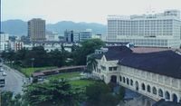 View overlooking Convent School from Ipoh Parade shopping mall in New Town
