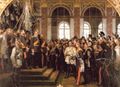 ”Proclamation of the German Empire, 18 January 1871”, 1877 by Anton von Werner