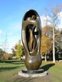 Henry Moore statue at the exhibition of his work in 2007