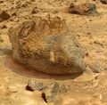 "Yogi" rock on Mars - viewed by the Sojourner Rover.