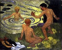 Paul Sérusier, أولاد على ضفة النهر 1906