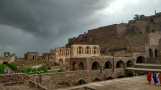 Golconda fort from inside
