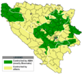 Territories controlled by ABiH during the war