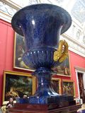 A lapis lazuli urn two meters high from the State Hermitage Museum in Saint Petersburg, Russia (19th century)