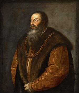 Pietro Aretino, by Titian (مجموعة فريك)