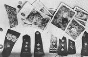 Polish banknotes and epaulets recovered from mass graves