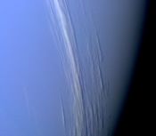 Cirrus clouds imaged above gaseous Neptune