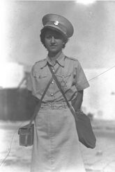 A Magen David Adom paramedic in the Tel Aviv civil defense, 1939