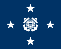 Flag of a Coast Guard admiral