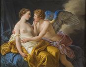 Amor and Psyche by لوي-جان-فرانسوا لاگرينيه (ت. 1805)