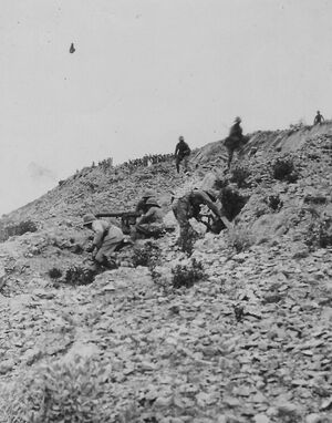 Soldiers in action at Kohat during the Third Anglo-Afghan War.jpg