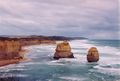 The Twelve Apostles as seen eastward from the lookout point