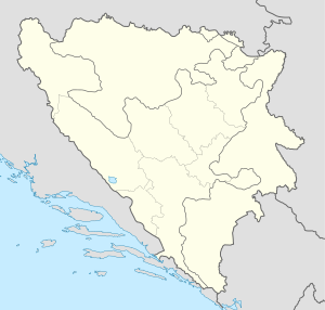 Location map of Bosnia and Herzegovina