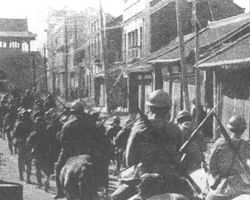 القوات اليابانية تدخل شن‌يانگ أثناء حادثة موكدن