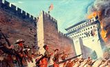 北京の城壁を破壊する米軍