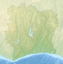 Location map/data/Ivory Coast is located in ساحل العاج