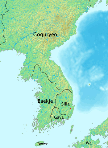 Baekje at its peak in 375