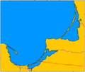 Vistula and Curonian lagoons on the Baltic Sea.