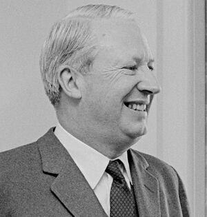 Portrait photograph of Edward Heath 1966