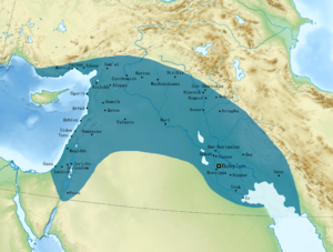 Map of Nebuchadnezzar's empire