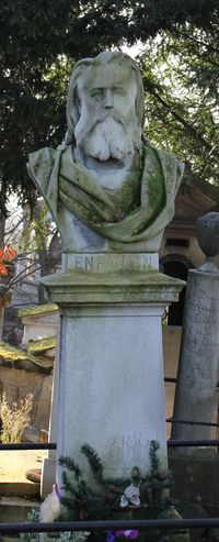 Buste de Prosper Enfantin par Aimé Millet au cimetière du Père-Lachaise.