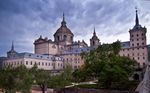 A large building complex with towers.