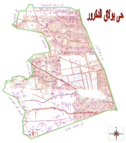 خريطة حي بولاق الدكرور.