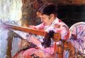 Lydia at the Tapestry Loom (c. 1881)