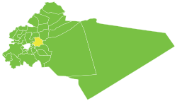 موقع ناحية مركز دوما في محافظة ريف دمشق