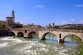 Ponte di Pietra in Verona, Italy