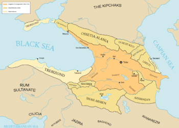 مملكة جورجيا في 1184-1230 في أوج عزها