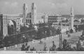 Mogadishu in 1936, with the Catholic Cathedral and the Triumphal Arch dedicated to Victor Emmanuel III.