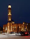 Zhakiya Kazhi Mosque at night.