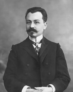 Fatali Khan Khoyski, the first Prime Minister of the independent Azerbaijan Democratic Republic.[67]
