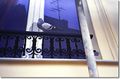 ترمپلوِيْ لحمامة على عتب شباك، شارع Emile Lepeu في پاريس، فرنسا.